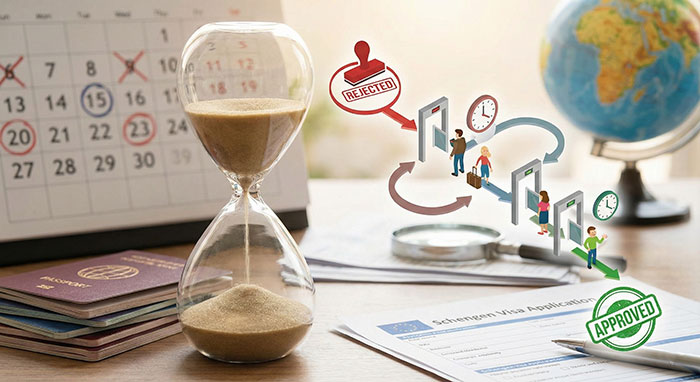 مدت زمان رفع ریجکتی ویزای شینگن چقدر است؟